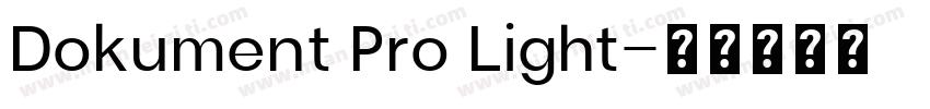 Dokument Pro Light字体转换